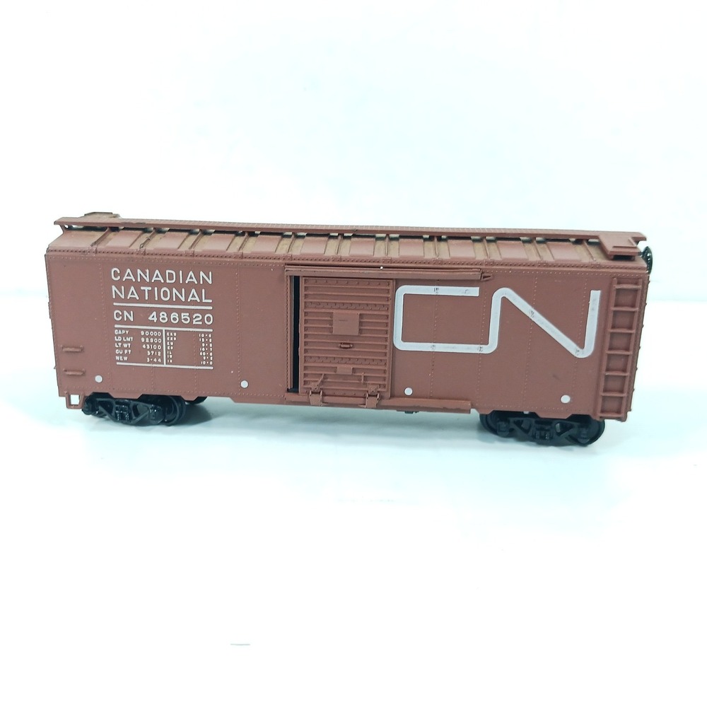 Athearn HO Scale Canadian National 40ft Box Car Kit 1209 Brown CN 486520 Train